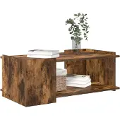 vidaXL Couchtisch Räuchereiche 90 x 50 x 33 cm Holzwerkstoff