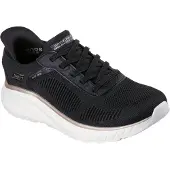 SKECHERS Slip-On Sneaker "BOBS SQUAD CHAOS-CURRENT MUSE", Damen, Gr. 38, Textil, schwarz, goldfarben, Schuhe Slip-On Sneaker, Slipper, Freizeitschuh in veganer Verarbeitung