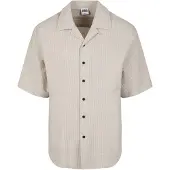 Urban Classics Langarmhemd "Herren Relaxed Seersucker Short Sleeve Shirt" 1 Stk.