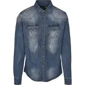 Brandit Langarmhemd "Herren Riley Denim Shirt" 1 Stk.