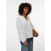 Vero Moda Bluse Natali 10342739 Weiß Regular Fit