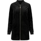 Urban Classics Allwetterjacke "Damen Ladies Long Velvet Jacket" 1 Stk. tlg. ohne Kapuze