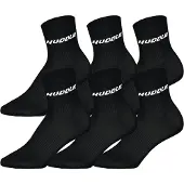 Huddle Unisex Socken, 6er Pack - Basic, Logo, Short Crew, Sportsocken, einfarbig