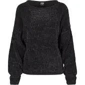 Urban Classics Rundhalspullover "Damen Ladies Oversize Chenille Sweater" 1 Stk.