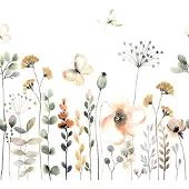 Rasch Vliestapete "Bambino XIX" floral glatt