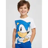 Sonic Pyjama, Weiß, 128-134