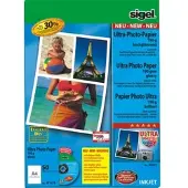 Sigel Fotopapier A4 190g/qm glossy weiß VE=10x50 Blatt