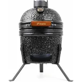 BASTE Kamado-Grill Mini Keramik Tischgrill 13 Zoll Schwarz 27 cm