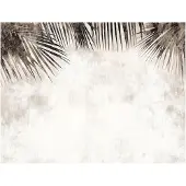 WALLARENA FOTOTAPETE Blätter Boho Beige Beton Wohnzimmer Tapete 250x175