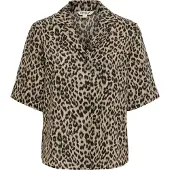 ONLY Kurzarmbluse "ONLEMMIA S/S BUTTON SHIRT PNT" Materialmix, regular fit