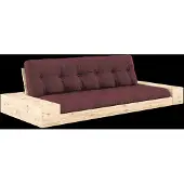 Karup Design Untergestell (Schlafsofa) Naturholz/Burgund mit Seitenkästen – 1371017104