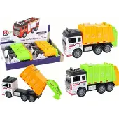 Leantoys Müllauto mit Anhänger, Lastwagen, 2 Farben