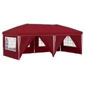 Syfax Pop-up Partyzelt 575 x 288 x 245 cm Bordeauxrot