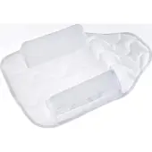 Unyqoos 2‑teiliges Baby‑Seitenschläferkissen (0–6 Monate) – Keil/Rollkissen für Babybett & Kinderwagen, abnehmbarer waschbarer Bezug, PU‑Schaum, atmungsaktiv