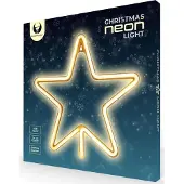 Forever Light Neon LED WEIHNACHTSSTERN warmweiß Weihnachten Stern Fenster Deko USB und Batteriebetrieben Weihnachtsdekoration