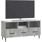 vidaXL TV-Schränk Betongrau 102 x 34,5 x 50 cm Holzwerkstoff