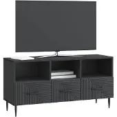 vidaXL TV-Schränk Schwarz 102 x 34,5 x 50 cm Holzwerkstoff