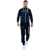 Givova M BLAU/GELB|Tuta Winner Freizeitanzug mit Kapuze TR017PRO-0407
