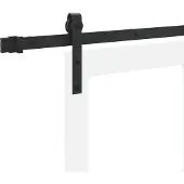 vidaXL Schiebetür ORKDAL Weiß und Schwarz 61 x 198,5 cm