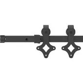 vidaXL Schiebetür ORKDAL Weiß und Schwarz 93 x 202 cm