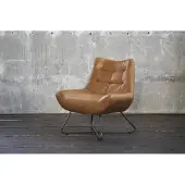 KAWOLA Sessel Snooze Leder cognac B/H/T: 82x93x76cm