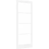 vidaXL Interior Tür ORKDAL Weiß grundiert 83 x 211 cm