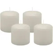 Kopschitz Kerzen 4er Set Adventskranzkerzen Moonstone Stein Ø 60 x 60 mm