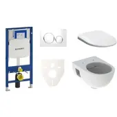Geberit Wand-WC Set für Vorwandmontage + Selnova WC SIKOGES3S4