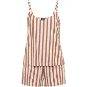 LASCANA Shorty in braun-roségold-gestreift | Gr.: 40-42