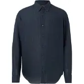 BOSS für Herren. 50567579 Relegantes Hemd 6 navy (M), Lässig, Leinen, Langarm, Marine