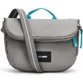 Pacsafe Umhängetasche Go Saddle Crossbody Bag Stone taupe
