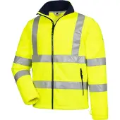 Nitras MOTION TEX VIZ, Warn-Fleecejacke, EN ISO 13688, EN ISO 20471 | Packung (1 Stück)