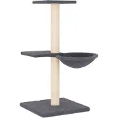 Syfax Kratzbaum mit Sisal-Kratzsäulen Dunkelgrau 72 cm