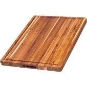 Teakhaus Schneidebrett Teakhaus Traditional mit Handgriff (51 x 38 x 3,8 cm)