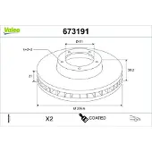 Valeo 2x Bremsscheiben Vorne für HONDA Jazz II Schrägheck (GD, GE3, GE2) 240mm 673191