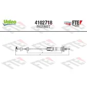 FTE 4102718 Kupplungsseil Seilzug passend für PEUGEOT 206 Schrägheck (2A/C) 580/347mm