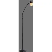 JUST LIGHT LED-Stehlampe - H 162 cm - 1-flammig - Schwarz - Metall