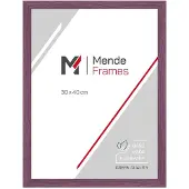 MendeFrames Holzrahmen H300 Klassisch violett 50x75 cm Museumsglas