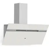 Klarstein Alina Dunstabzugshaube - 90cm Kopffreihaube, 615 m³/h, A, LED-Beleuchtung, Geräuscharm 54 dB, Abluft & Umluft, Intelligente Steuerung, Weiß