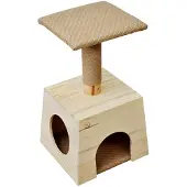 Markenlos Kratzbaum Jasper 62 cm, beige, Katzenbaum, Katzenspielbaum, Kratzmöbel