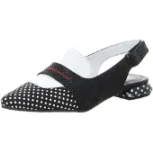 Simen Damen Slingpumps 39352-36, 39352-38, 39352-39, 39352-40 SIM-6616A schwarz/weiss 36