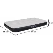 Avenli Luftmatratze Camping BeamRest grau 191x99x25cm
