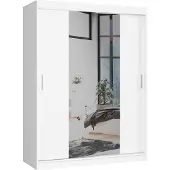 Akord Schwebetürenschrank Weiß 150X60X200 Cm