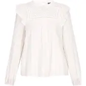 Dreimaster Women Blouse in offwhite | Gr.: XL