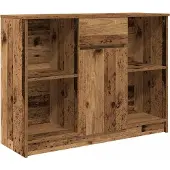 vidaXL Sideboard mit Schublade Altholz-Optik 101x35x76cm Holzwerkstoff