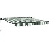 vidaXL Markisenrahmen Grün und Weiß 350 x 250 cm
