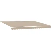 vidaXL Ausziehbare Markise Beige 450 x 350 x 165 cm
