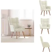 vidaXL Relaxsessel Cremeweiß Samt - Sessel