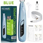 INF Tierhaarschneider für Pfoten – ABS, 16,5cm, LED, für Hunde & Katzen Blau