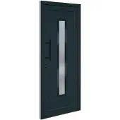 vidaXL Haustür Anthrazit 88x200 cm PVC